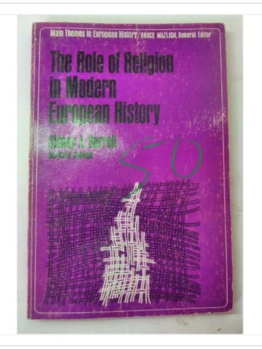 The Role of Religion in Modern European History Macmillan Company 1st 1964 PB